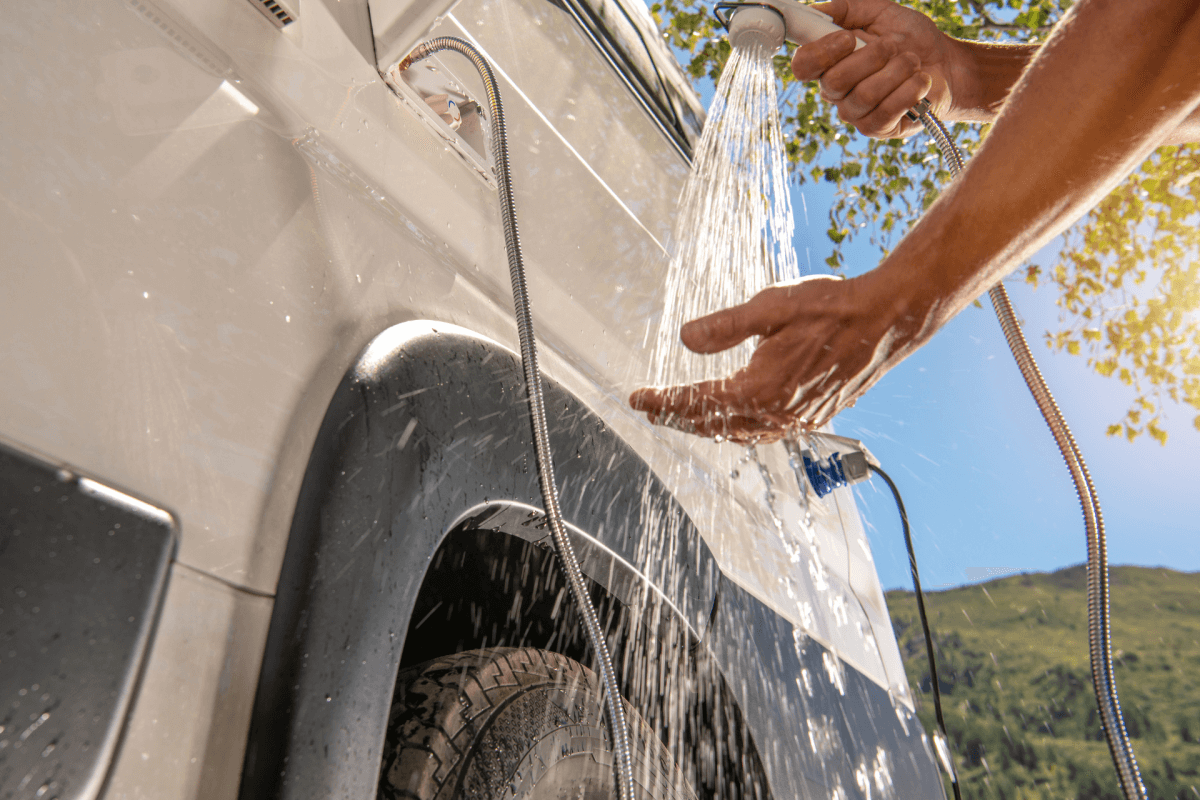 outdoor solar shower