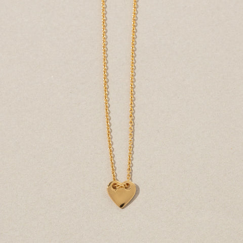 Fine heart necklace, Gold