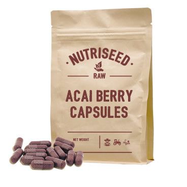 An image of Acai Berry - 60 Acai Berry Capsules, Acai Capsules, 500 mg of Acai Berry Powder,...