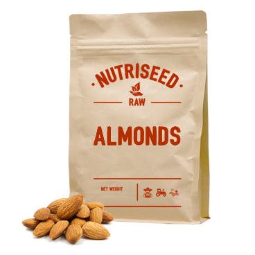 An image of Almonds - Almond Nut, Raw Almonds, Help Skin to Glow, Boost Brain Function 250g