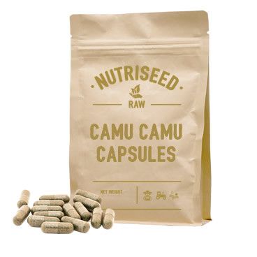 An image of Camu Camu Capsules - Camu Vitamin C, 100% Vegan Friendly, Gluten Free, High in V...