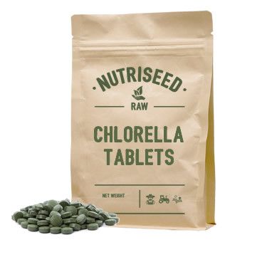 An image of Chlorella Tablets - 180 Chlorella Tablets, 100% Vegan Friendly, Gluten Free, Pur...