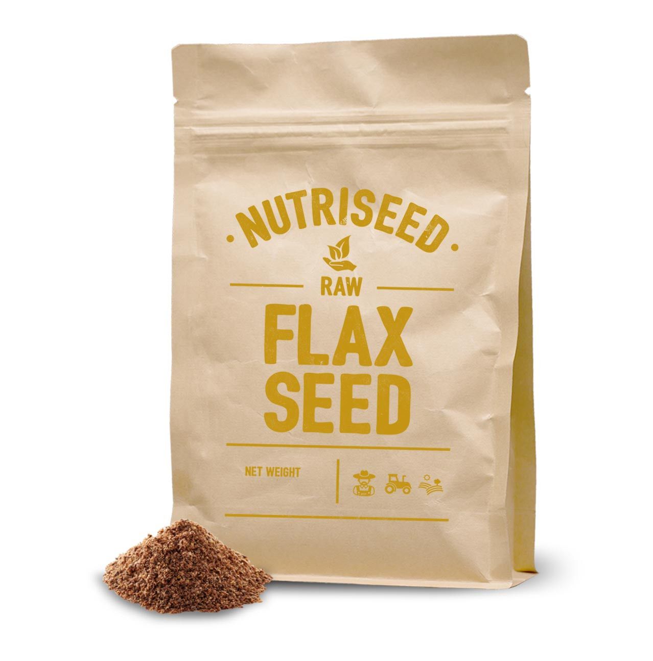 An image of Ground Golden Flaxseed, Vegan Friendly & Gluten Free 1.5kg