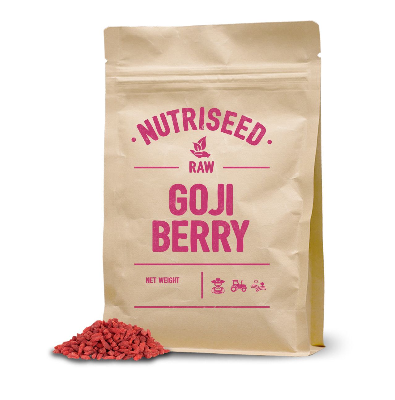 An image of Goji Berries - 100% Vegan-Friendly, Gluten Free, Packed Full of Protein, Higher ...