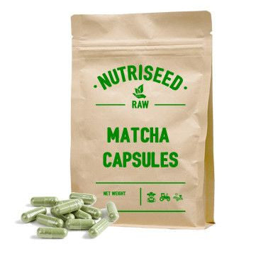 An image of Matcha Capsules - 500mg 60 Matcha Tea Capsules, Ceremonial Matcha Capsules 100% ...