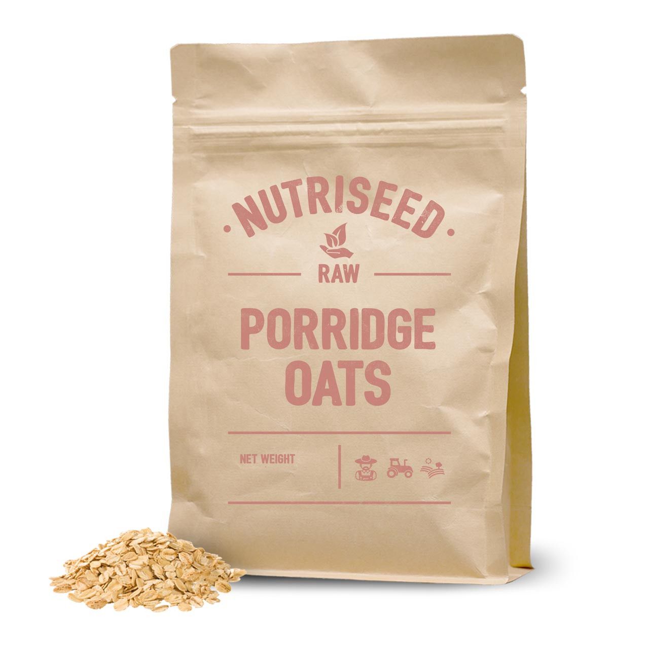 An image of Porridge Oats - 500g Whole Grain Porridge Oats, Best Porridge Oats, Rich in Fibr...