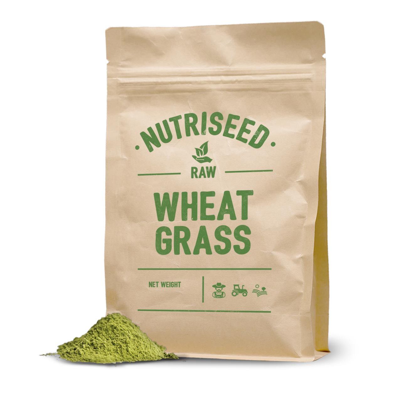 An image of Wheatgrass Powder - 200g 100% Organic Wheatgrass, Vegan-Friendly, Gluten Free, C...