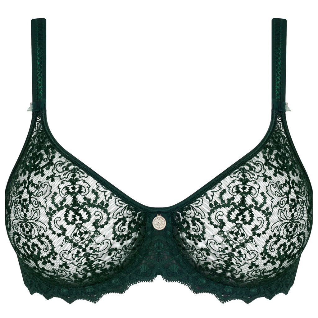 Empreinte Cassiopee Seamless Full Cup Bra 30E, Black at  Women's  Clothing store