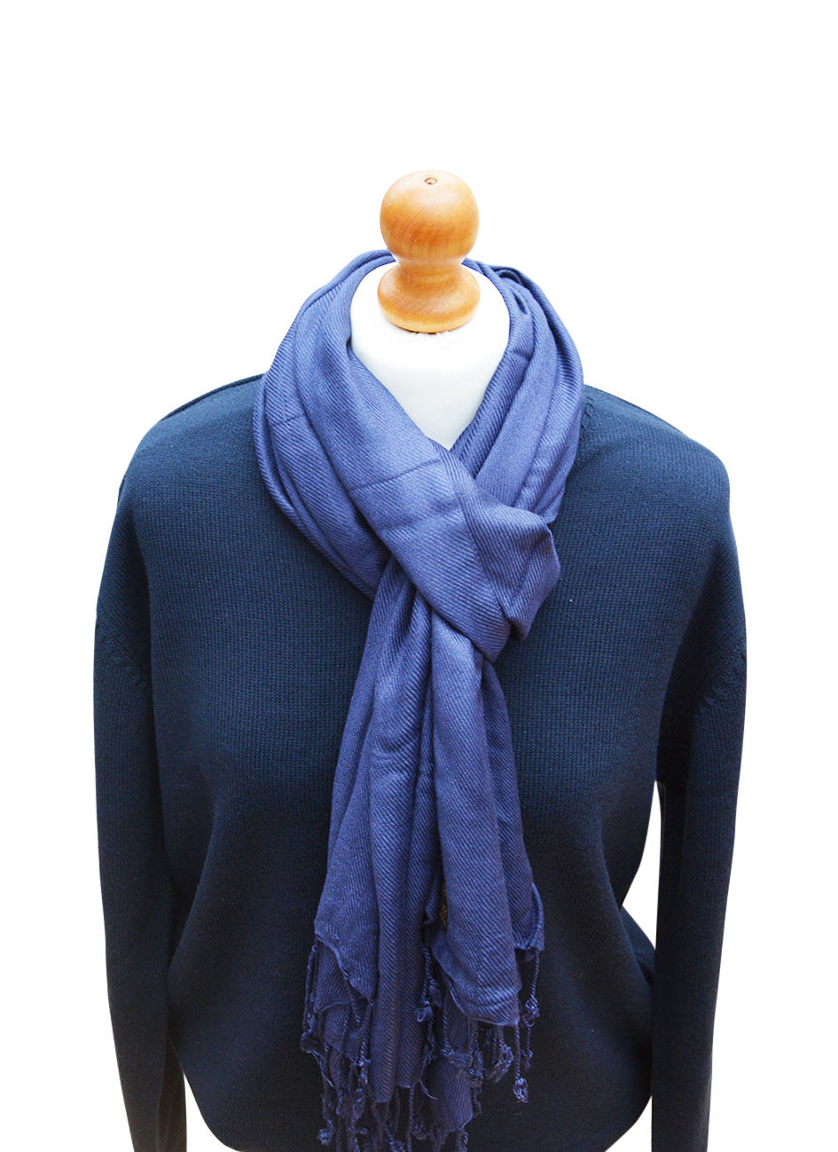 navy summer scarf