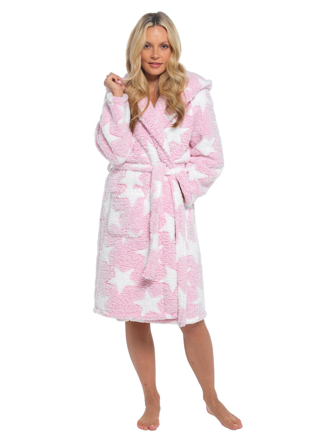 RH Women's Soft Zip Up Front Long Dressing Fleece Robe Housecoat Loung –  Richie House USA