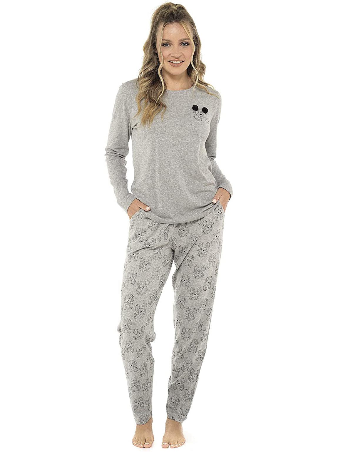 Womens Grey Stars Jersey Pyjamas – Slumber Hut