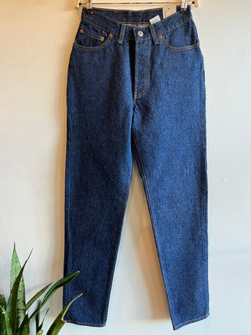 Vintage 1990's Deadstock Levi's 501 Black Denim Jeans – La Lovely