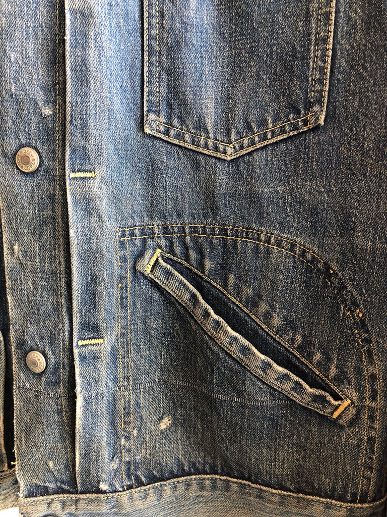 Vintage 1950/1960's Foremost Snap Selvedge Denim Trucker Jacket