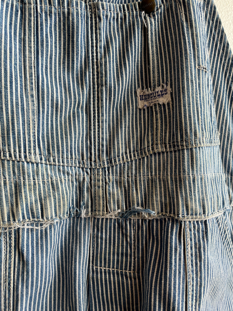 Vintage 1940/50's Hercules Hickory Stripe Denim Clown Overalls