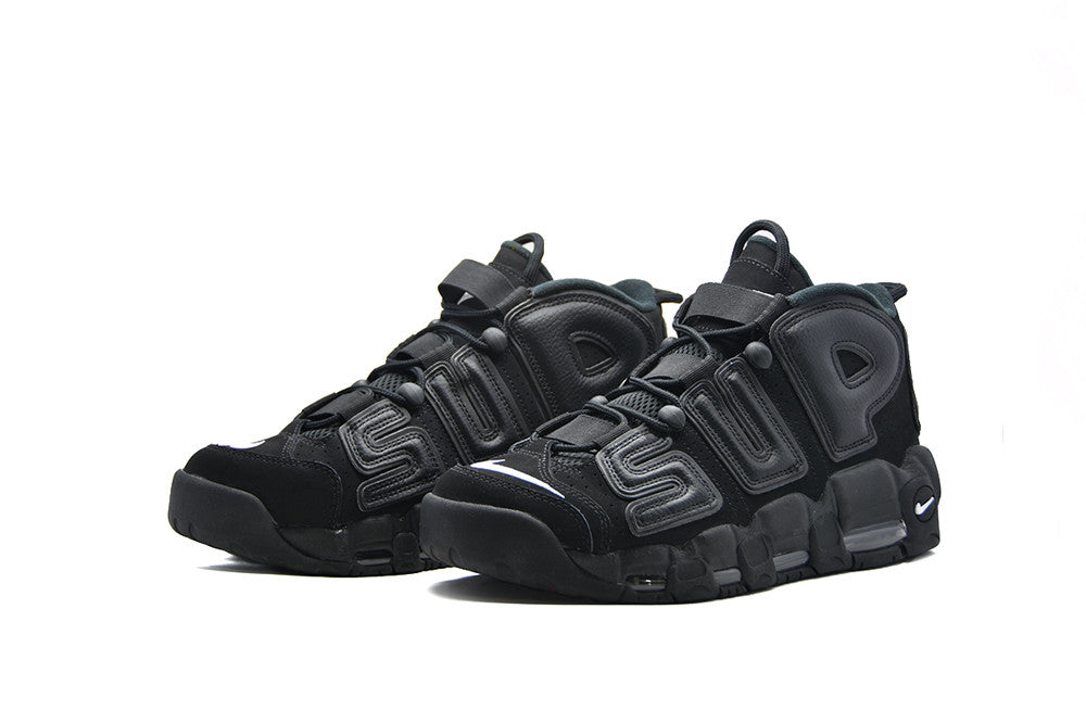 nike air uptempo black