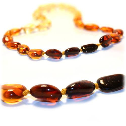 rainbow baltic amber necklace