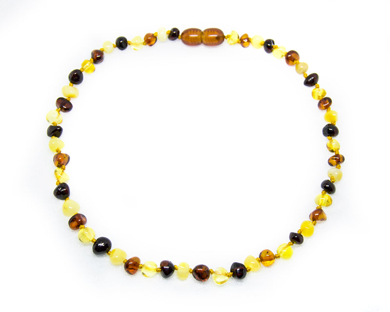 (25in) Certified Baltic Amber Adult Necklace - Multicolored -  - The Art of Cure