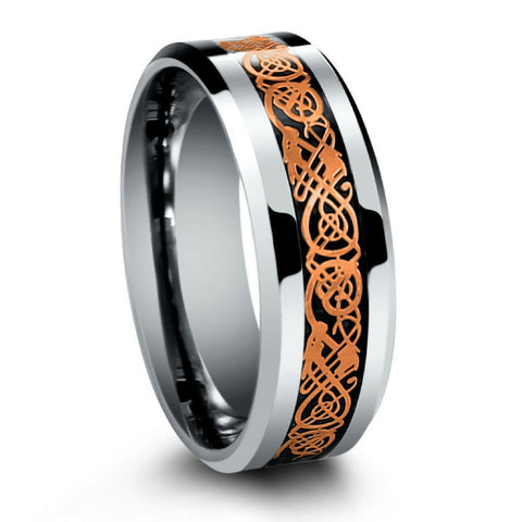 6mm Celtic Laser Etched Design Crafted Out of Tungsten - Northern Royal ...