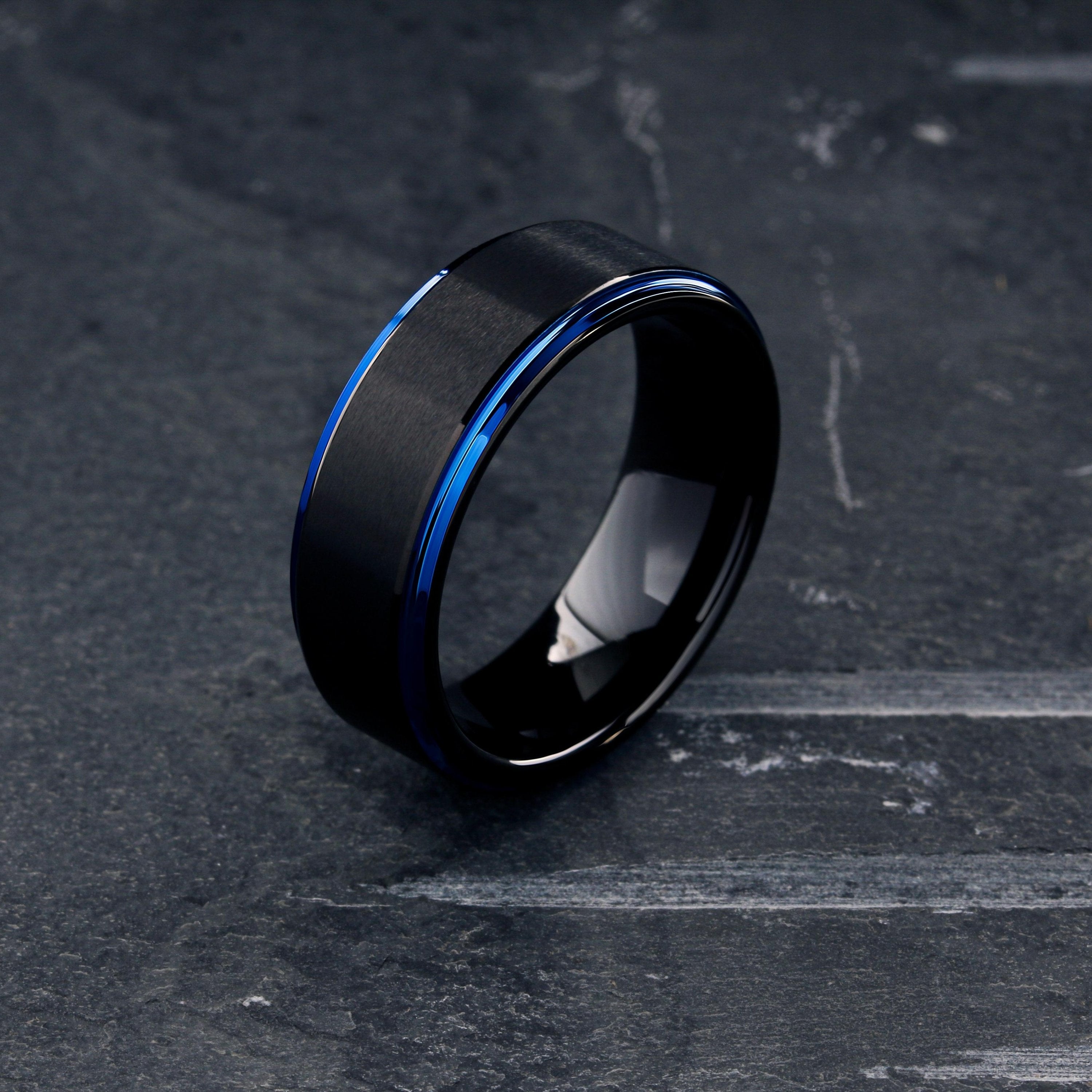 Antrim - Men's Blue and Black Ring – Northern Royal, LLC