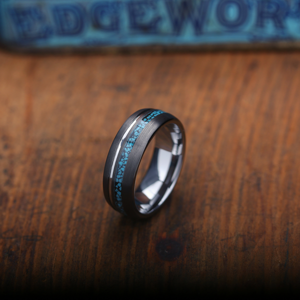 Men S Turquoise Wedding Band Northern Royal LLC   Men STurquoiseWeddingBandMen SUniqueWeddingBands Grande 