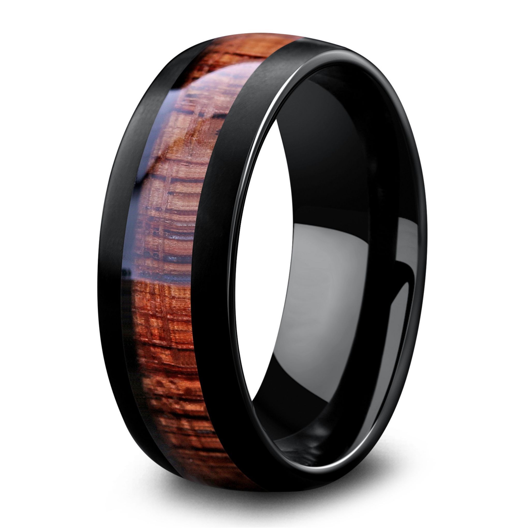 Men S Black Wooden Wedding Ring   8mm ?v=1562933585