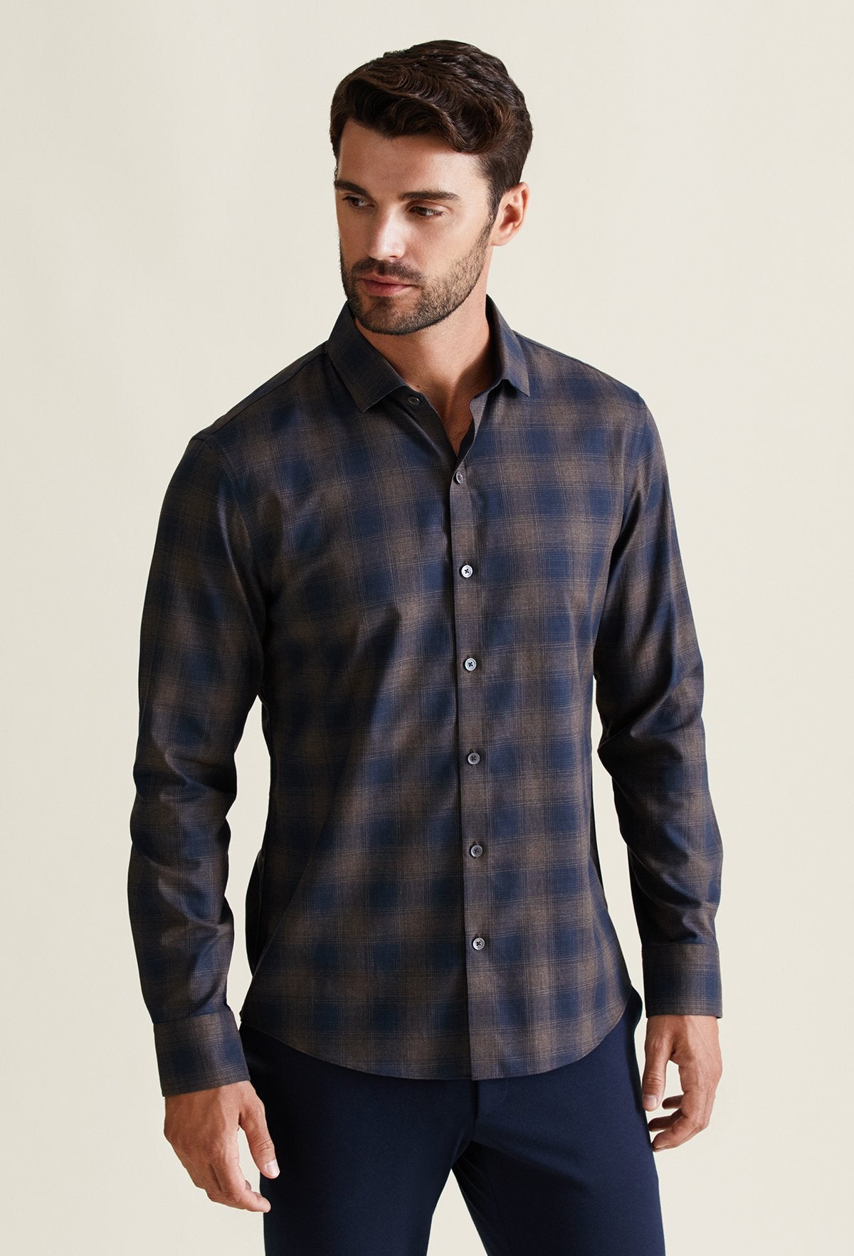 mens brown shirt