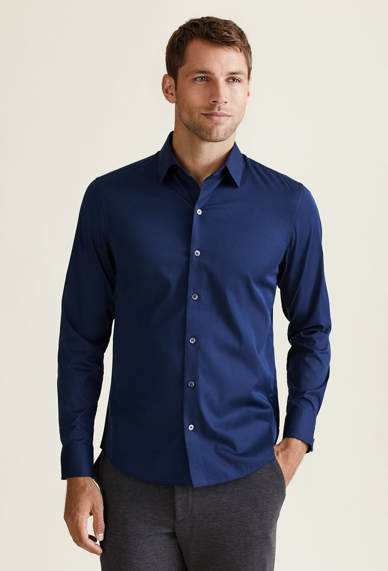 navy blue shirt dress