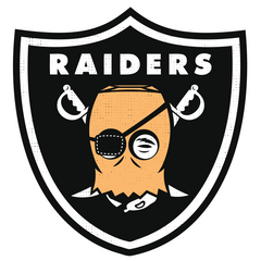 Raiders Parody Football Logo
