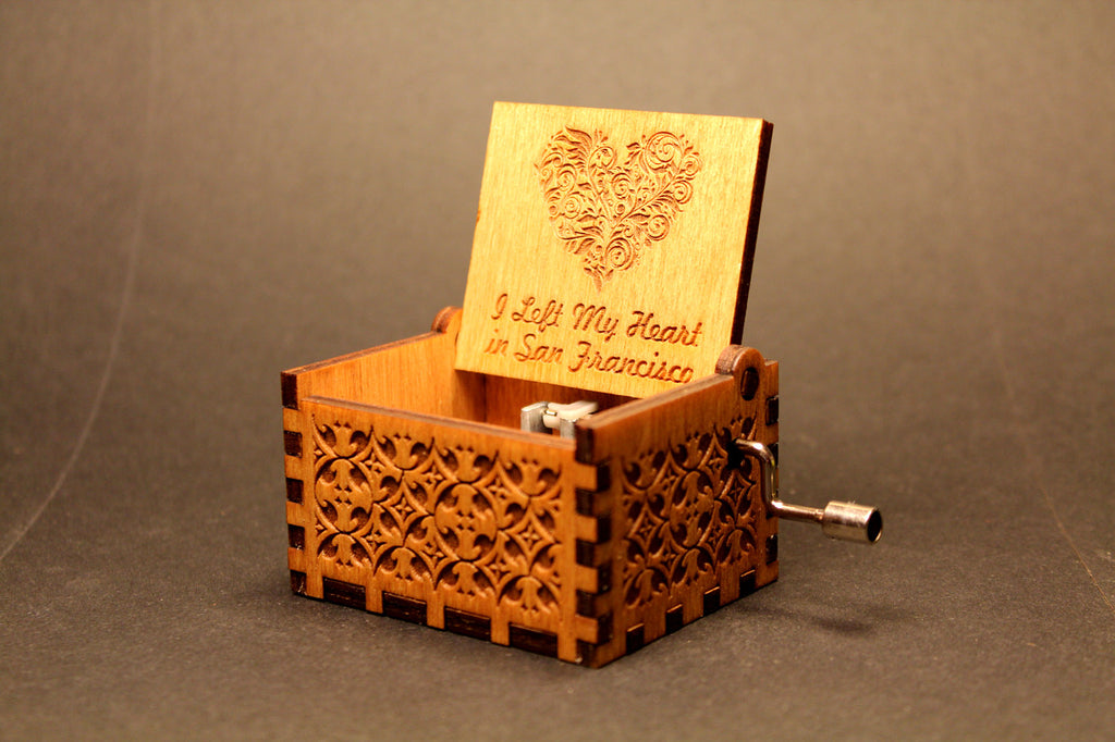 san francisco wooden music box