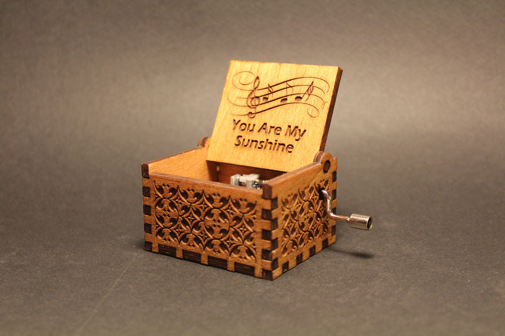 Engraved wooden music box You Are My Sunshine - Jimmie 