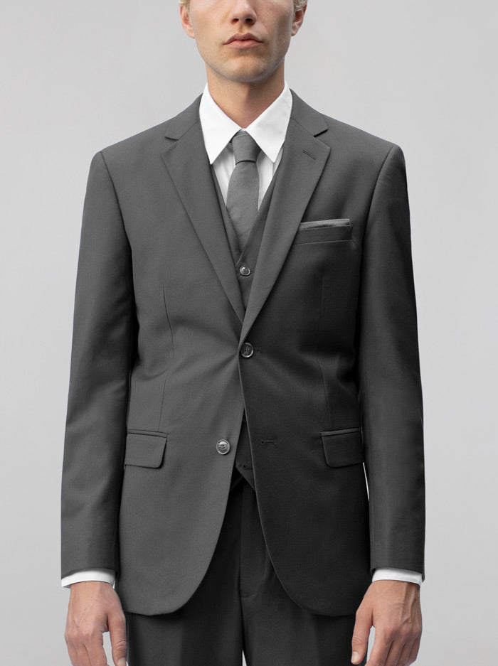 Dark Grey Three Piece Suit | Alain Dupetit