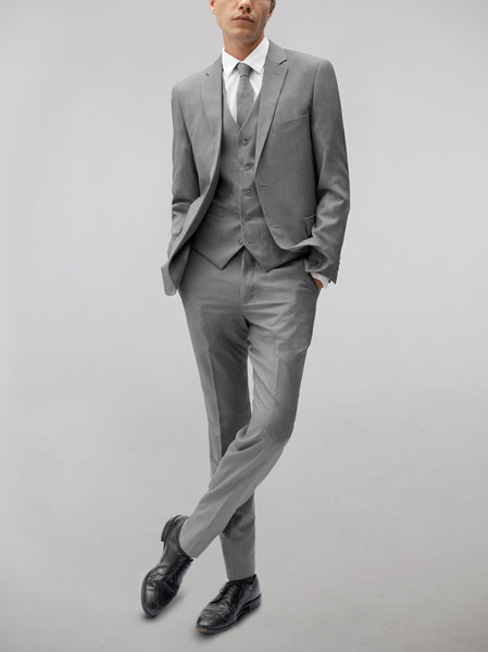 Medium Grey Three Piece Suit | Alain Dupetit