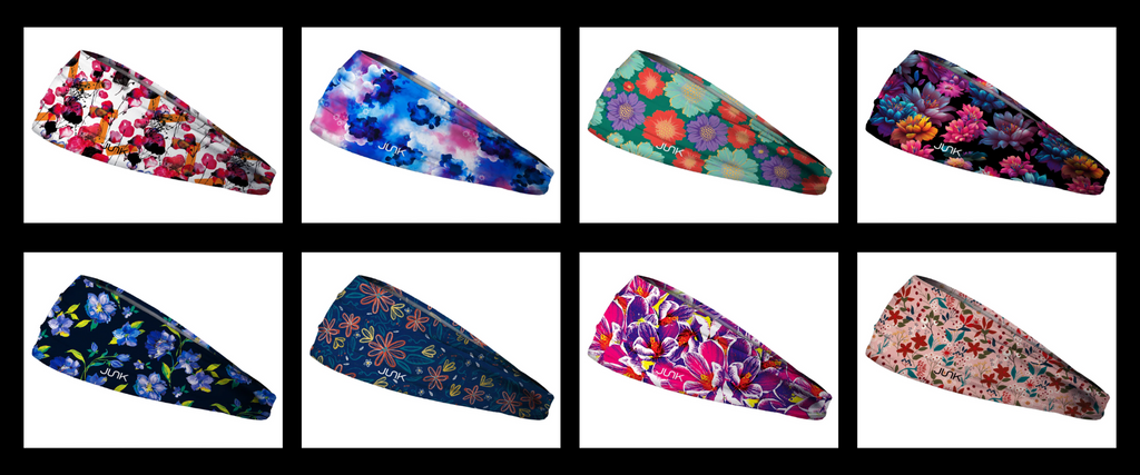 eight floral headbands