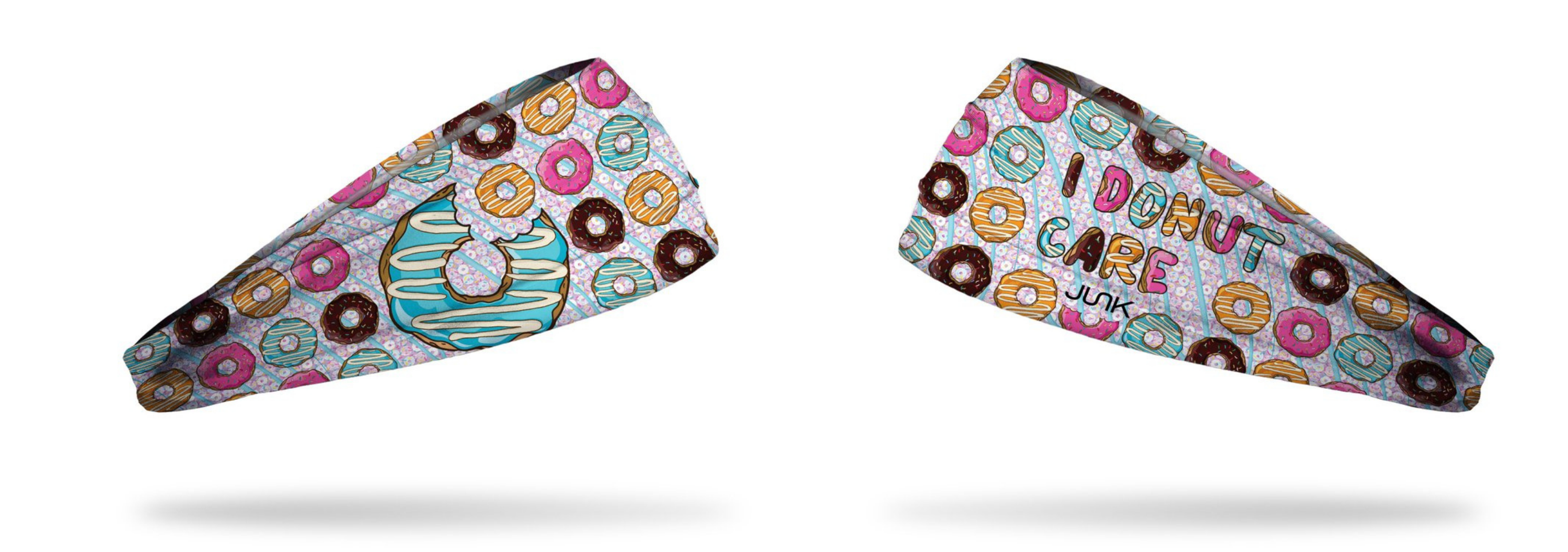 cartoon donuts on a smaller donut background headbands