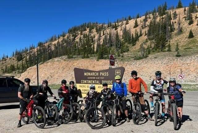 This was us with our friends about to ride the Monarch Crest Trail in Salida