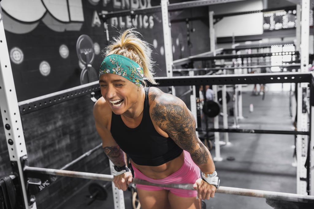 Kelsey Working out in her Limited Edition Headband