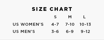 Sock Size Chart