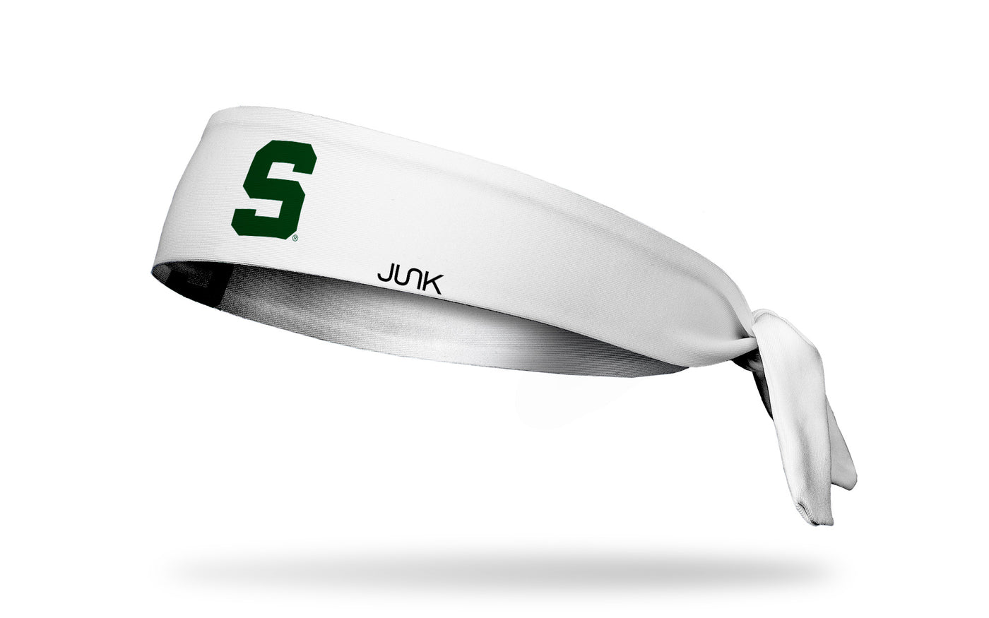 Michigan State University S Logo White Tie Headband Junk Brands