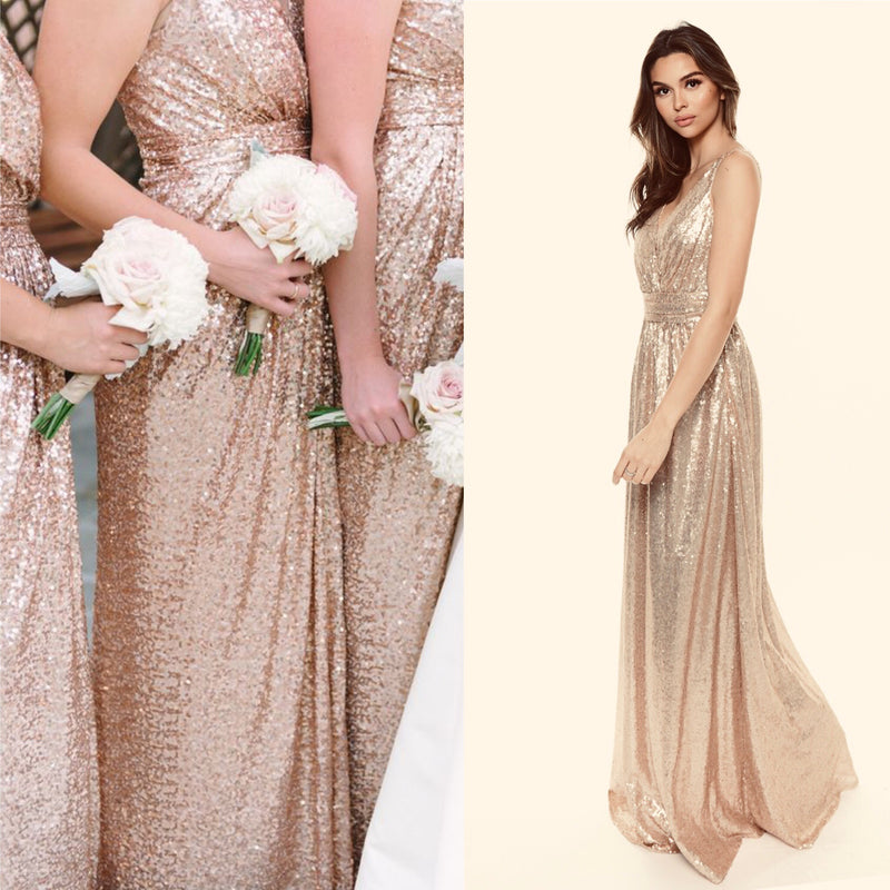 matte gold long gown