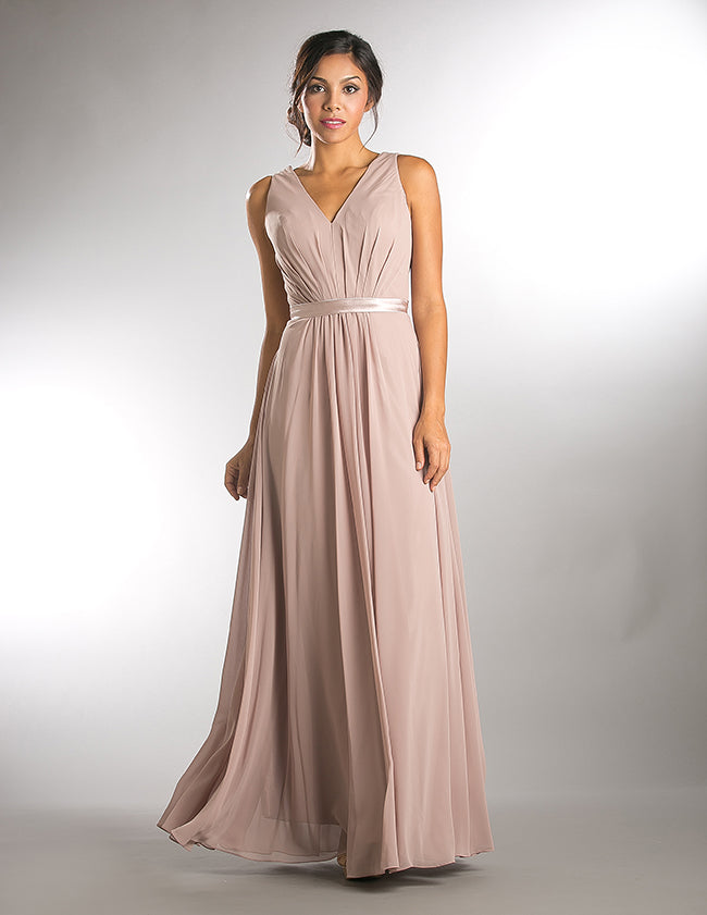 Affordable Chiffon Bella Long Bridesmaid Dress in Rose, Lavender, Taup ...