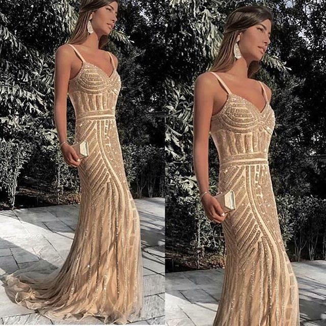 formal gown gold