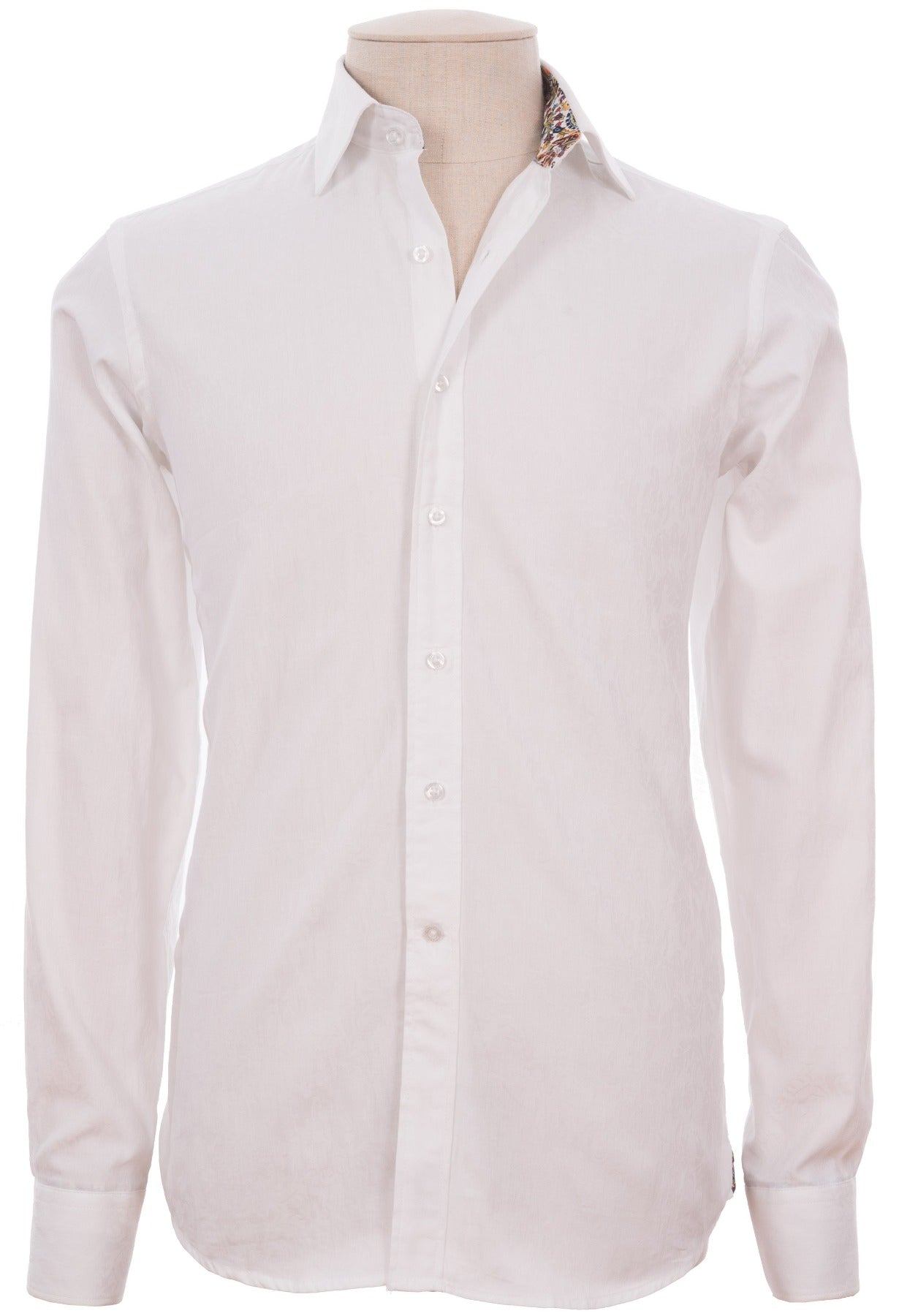 David Smith - White Jacquard Shirt – Jay Dillon