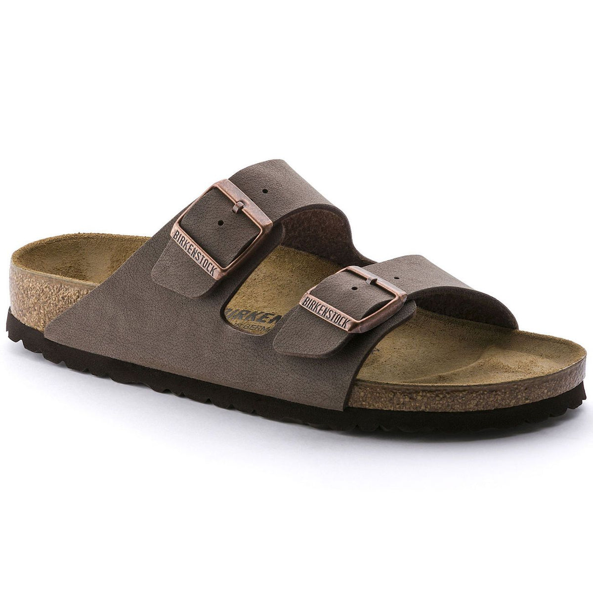 Birkenstock Arizona Birko-Flor Nubuck Sandal | Mocca | Regular Fit ...