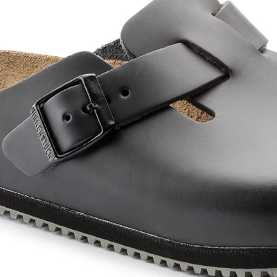 birkenstock super grip professional boston clog black