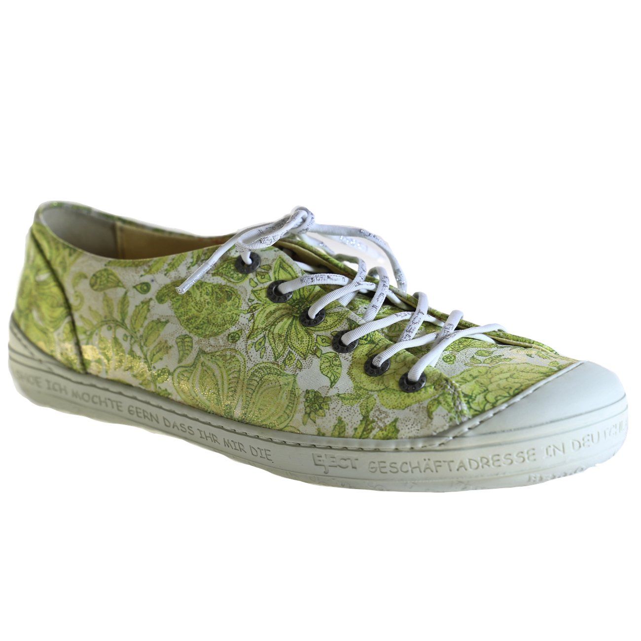 green print shoes