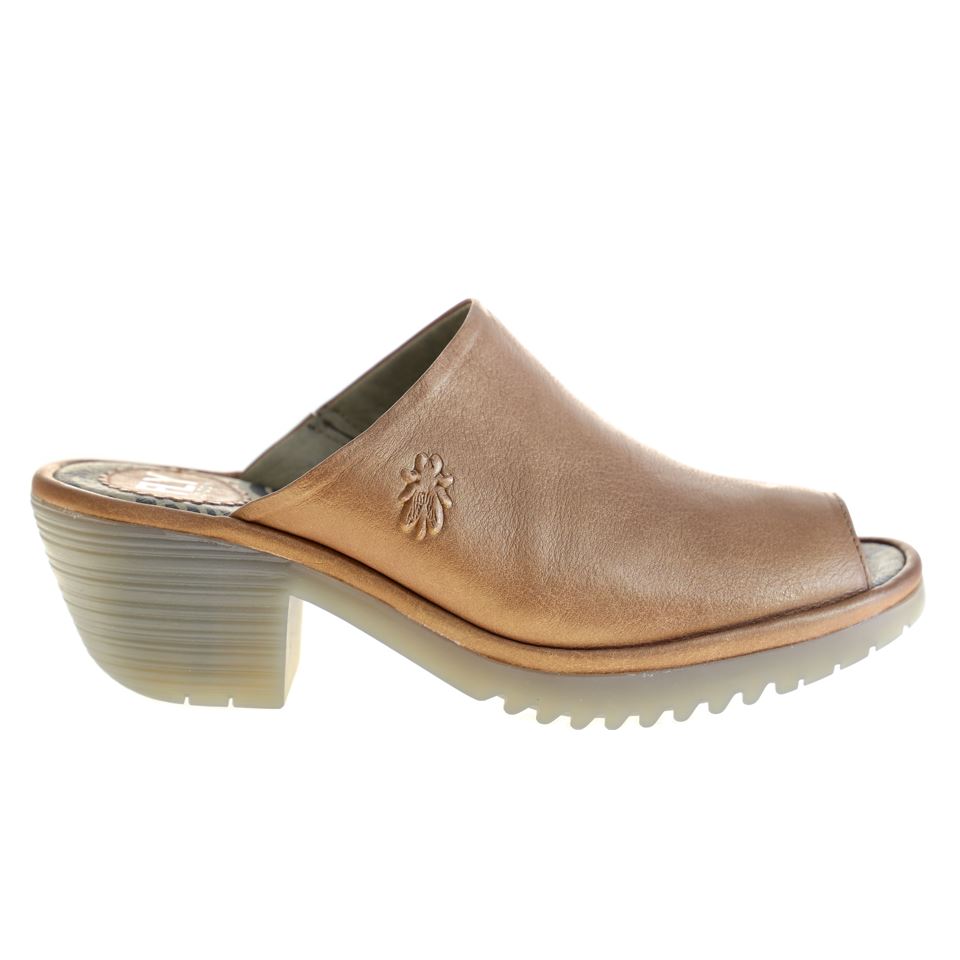 Fly London, Wony, Mule, Leather, Tan