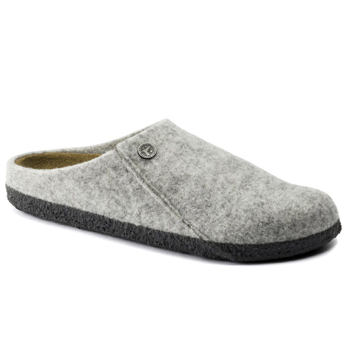 Birkenstock Zermatt Wool Felt House Shoes | Light Grey | Narrow Fit ...