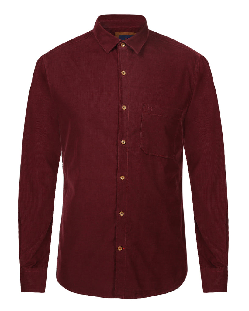 Raymond Dark Maroon Slim Fit Shirt