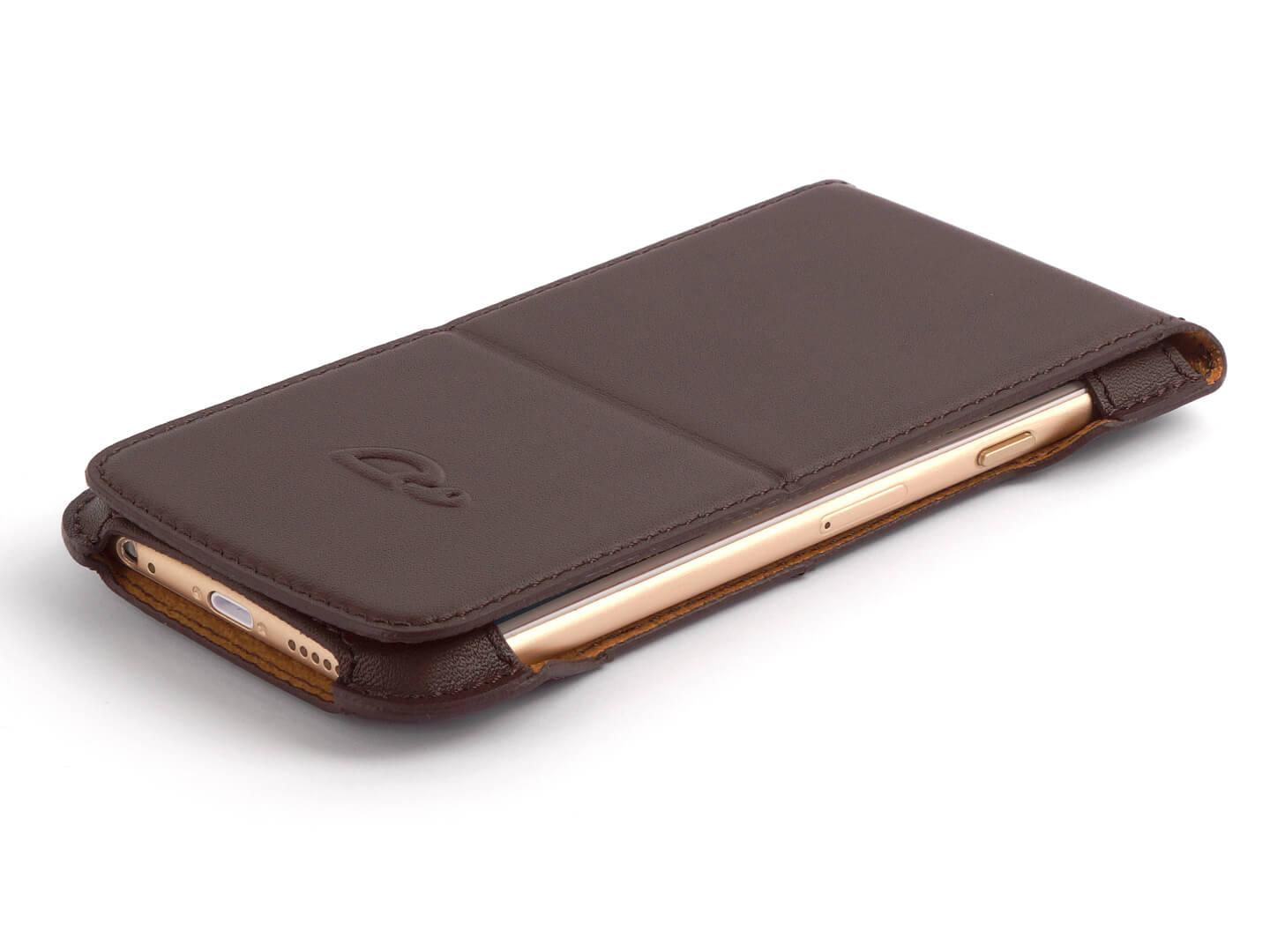 activering beroemd subtiel Leather Flip Case iPhone 6 / 6 Plus - Stand Function - Card Slot - Brown -  Carapaz