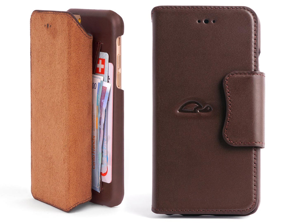 woonadres Vooraf Voor type iPhone 6 / 6 Plus Leather Case Wallet with Cards & Cash Compartment -  Carapaz